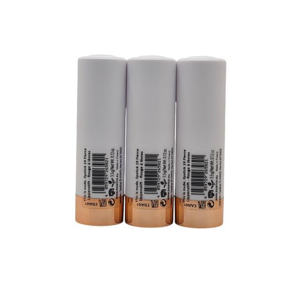 3 Pack Essence This Is Nude Lipstick #19 Fierce - Semi-Matte - Picture 7 of 7